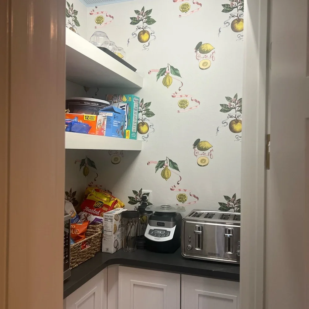 Anthropology lemon toile wallpaper by soicher Marin